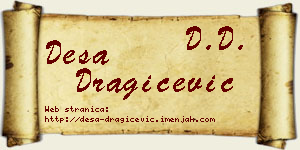 Desa Dragičević vizit kartica